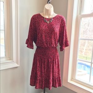 Michael Kors Hearts Valentines Day Blouson Dress - XL